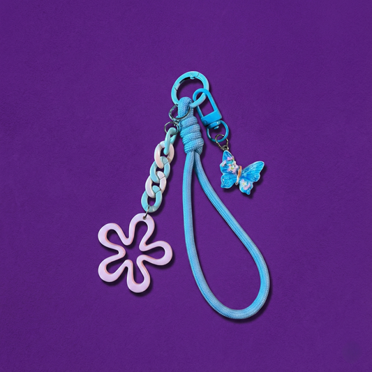 Butterfly Sky - El Yapımı Çanta Charmı & Anahtarlık